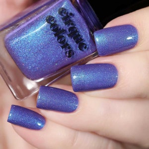 Turquoise Blue Thermal Nail Polish Violet Purple Mood Color Temperature Changing Nail Polish Luna image 3