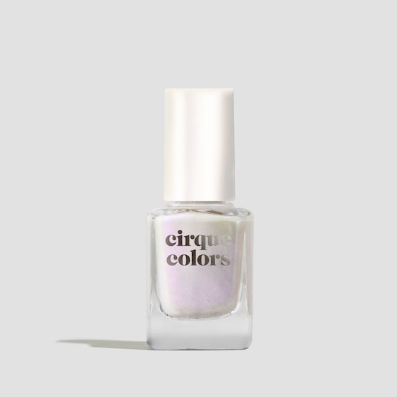 wedding white pearl manicure on short square nails on a white background  close-up. pearl nails and pearl nail Polish Stock Photo | Adobe Stock