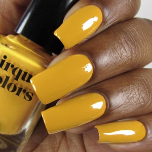 Mustard Yellow Vegan Nail Polish - Warm Yellow Creme Nail Polish - Urbanized