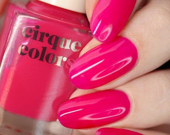 Hot Pink Jelly Vegan Nail Polish - Bright Prink Sheer Nail Polish - XOXO Jelly