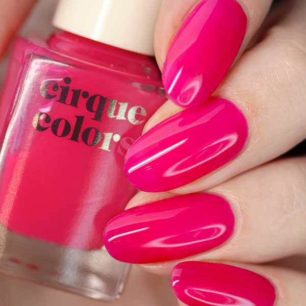 Hot Pink Jelly Vegan Nail Polish - Bright Prink Sheer Nail Polish - XOXO Jelly