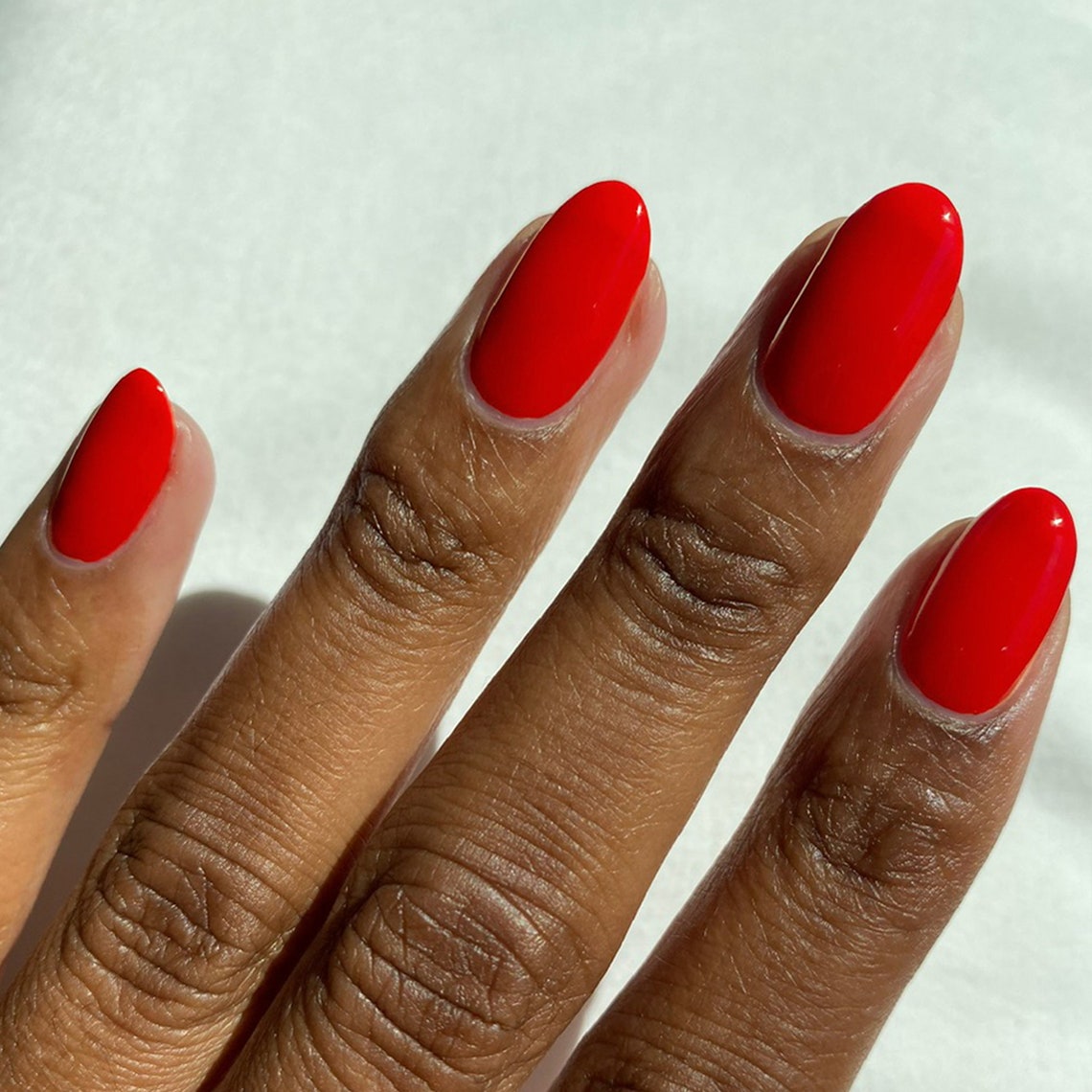 Fire Red Creme Vegan Nail Polish Blood Red Holiday Nails Etsy