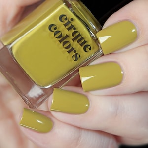 Yellow Green Vegan Nail Polish - Pickle Green Creme Indie Polish - Beatnik