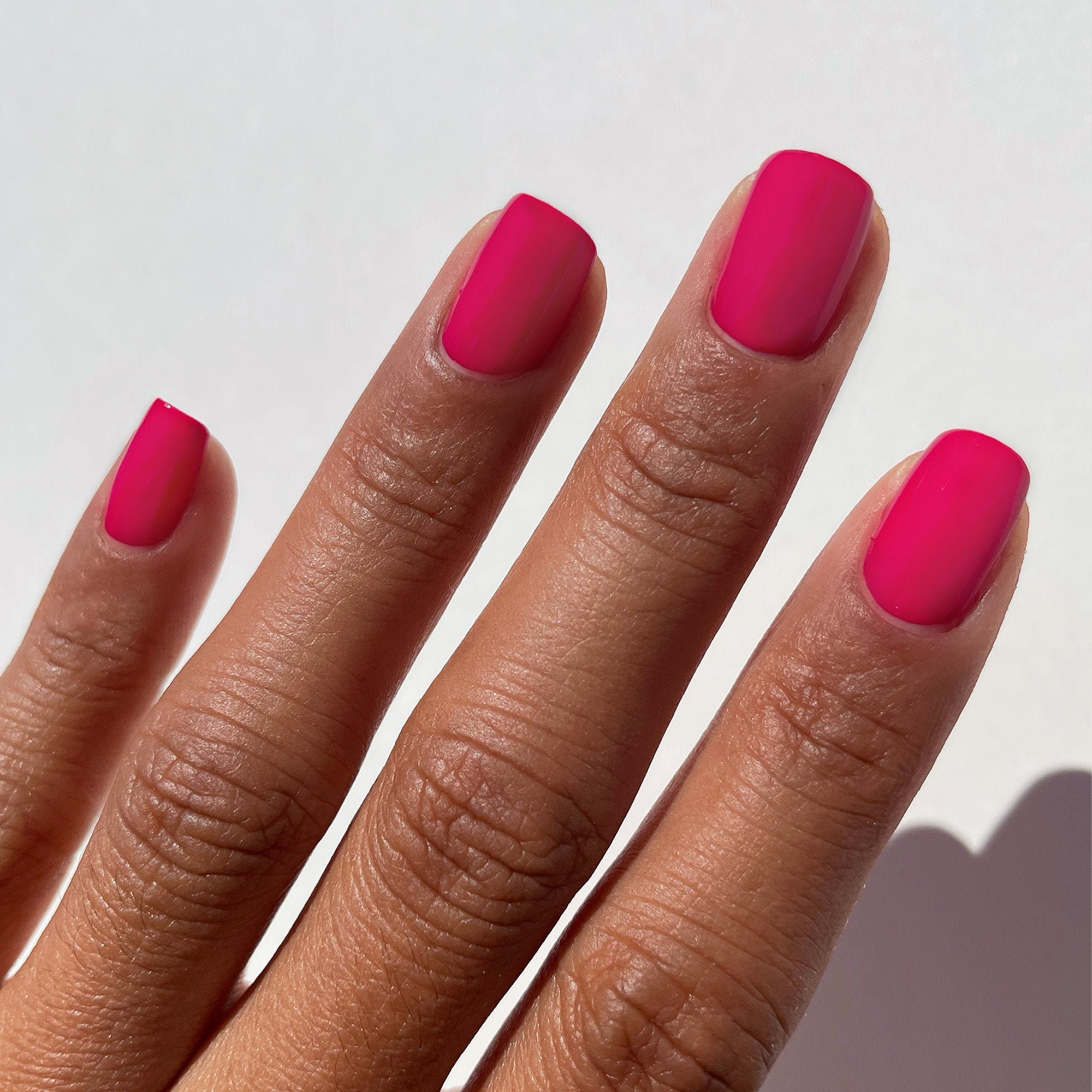 Hot pink gel nails with fading glitters and zebra design | Pink black nails,  Pink gel nails designs, Pink nail designs