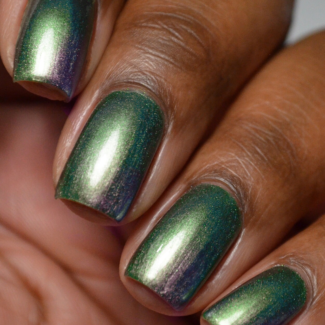 Deep Green Multichrome Vegan Nail Polish Green and Purple - Etsy