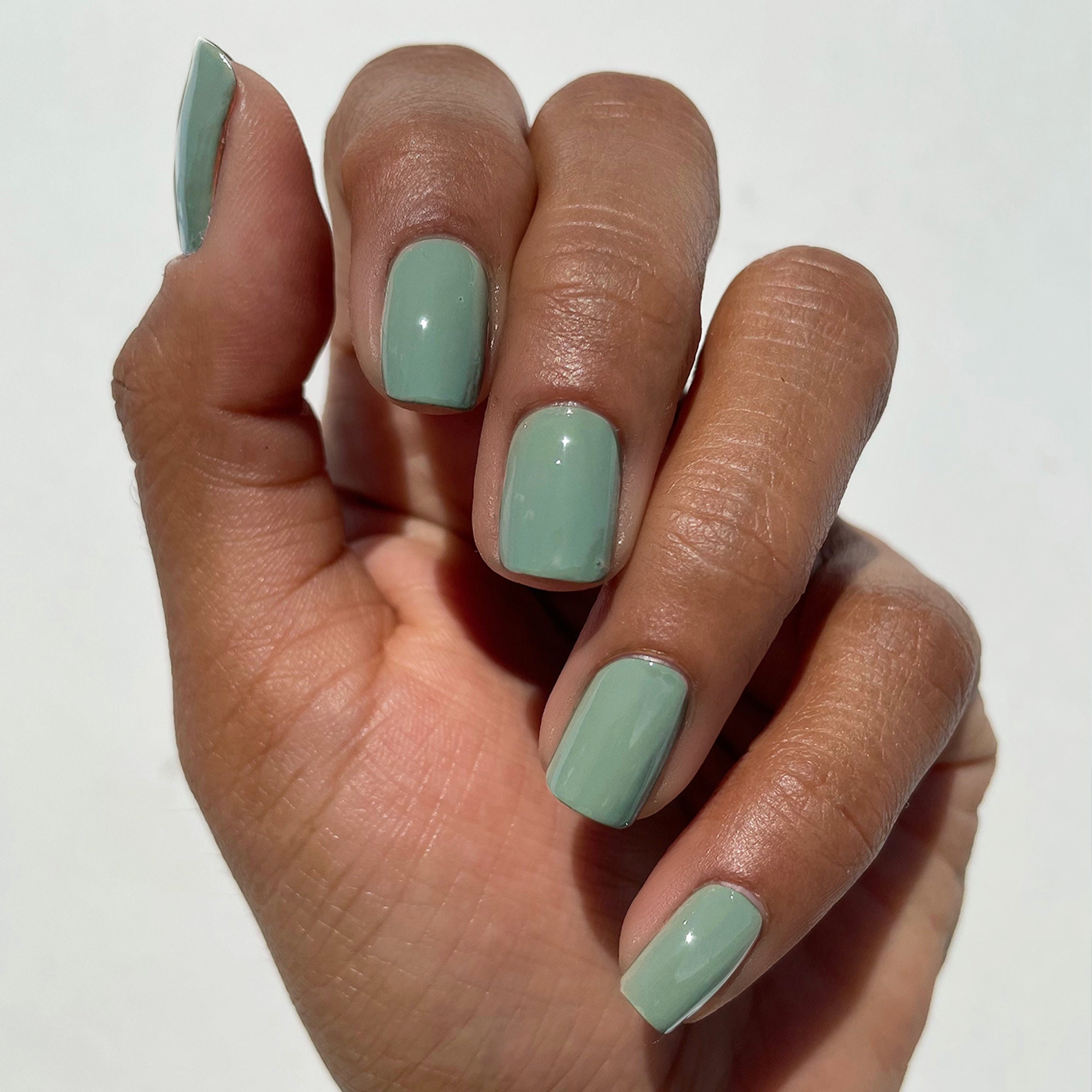 Sage Green Vegan Nail Polish Light Olive Green Creme Nail - Etsy