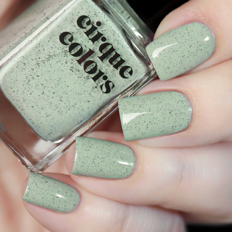 Paloma Sage Green Speckled Nail Polish Avocado Green Etsy