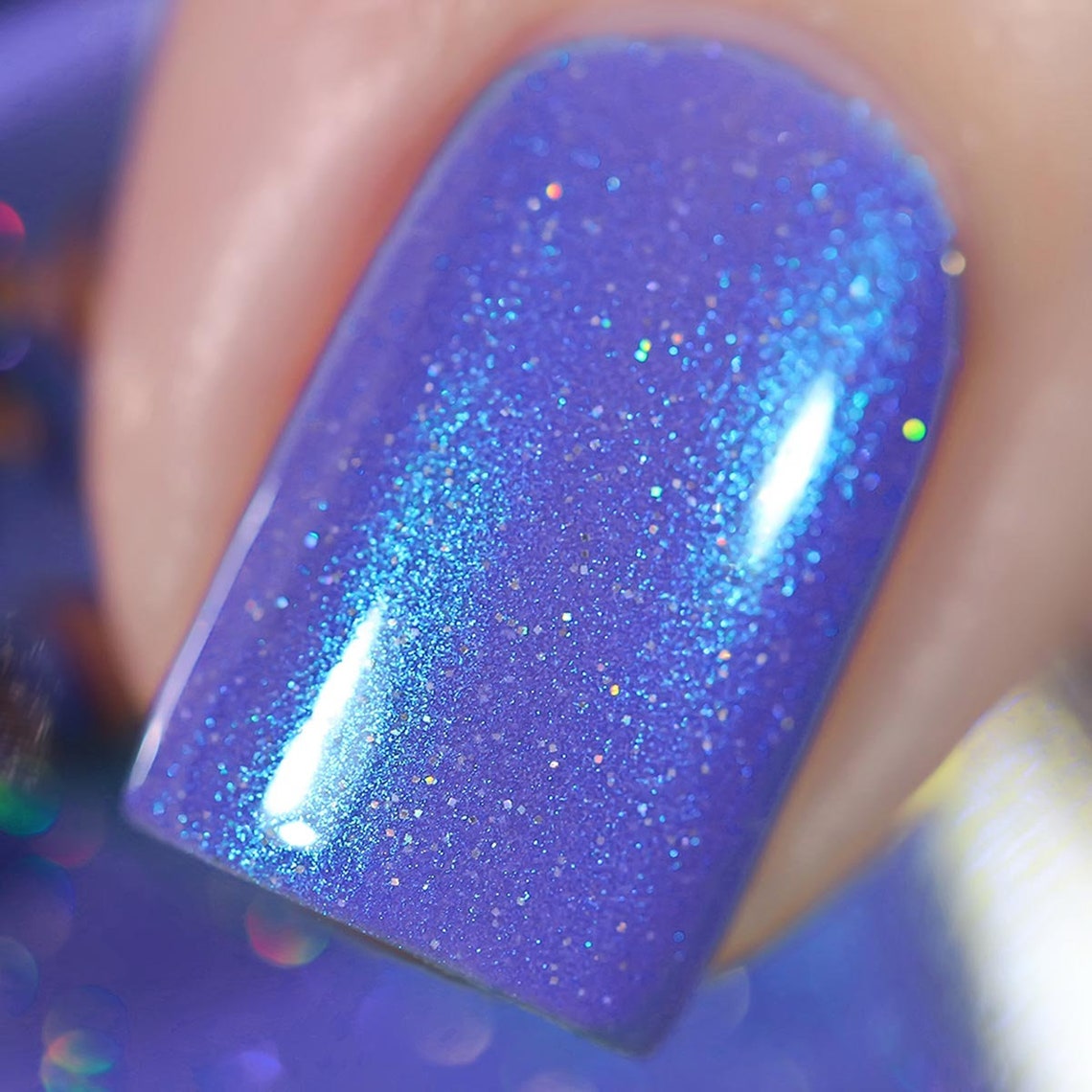 Nocturne periwinkle blue nail polish blue shimmer etsy