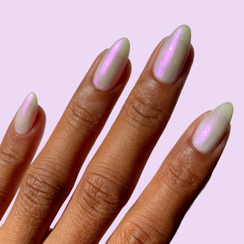 Pearl White Shimmer Nail Polish Cirque Colors Siren Vegan Etsy