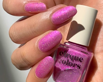 Pink Shimmer Shimmergraphic Nail Polish - Cirque Colors Pinky’s Up