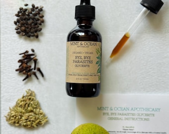 Bye, Bye Parasites Glycerite - Organic + Vegan