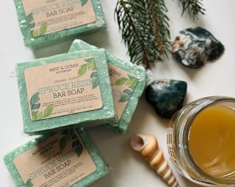 Handmade Organic Spruce Resin Bar Soap {Rustic}