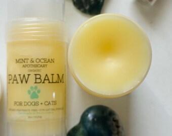 Organic Handmade Paw Balm • Lick-Safe • 100% Natural Formula • For Dogs + Cats
