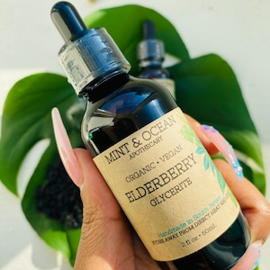 Elderberry Glycerite - Organic • Vegan