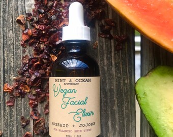 Rosehip + Jojoba Vegan Facial Elixir