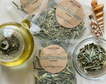 Lemongrass - Organic + Dried - Cymbopogon citratus