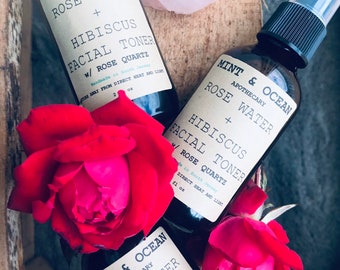 Rose Water + Hibiscus Facial Toner