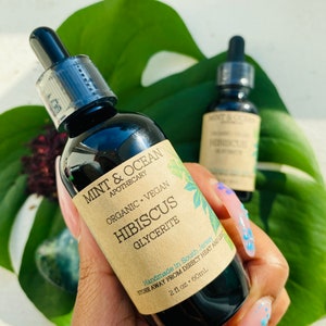 Hibiscus Glycerite - Organic • Vegan