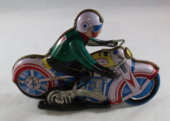 toy motorcycle with rider