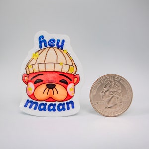 Sticker holographique Pascal Hey Man ACNH