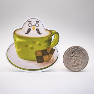 Brewster Latte Art ACNH Sticker