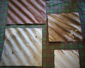Corrugated Tin Ceiling Tiles Etsy