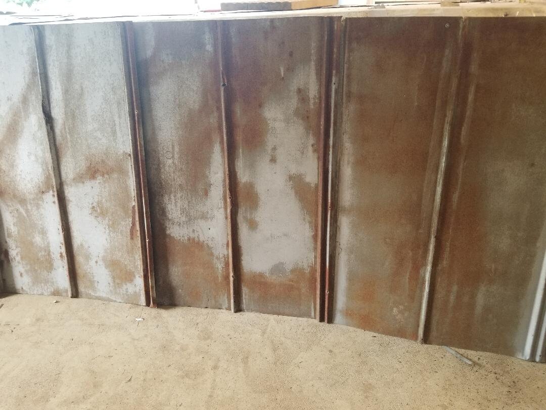 Wainscot Reclaimed 5V Metal Roofing Tin 30 Sq Ft 5 Pcs. of 3' Long X 2