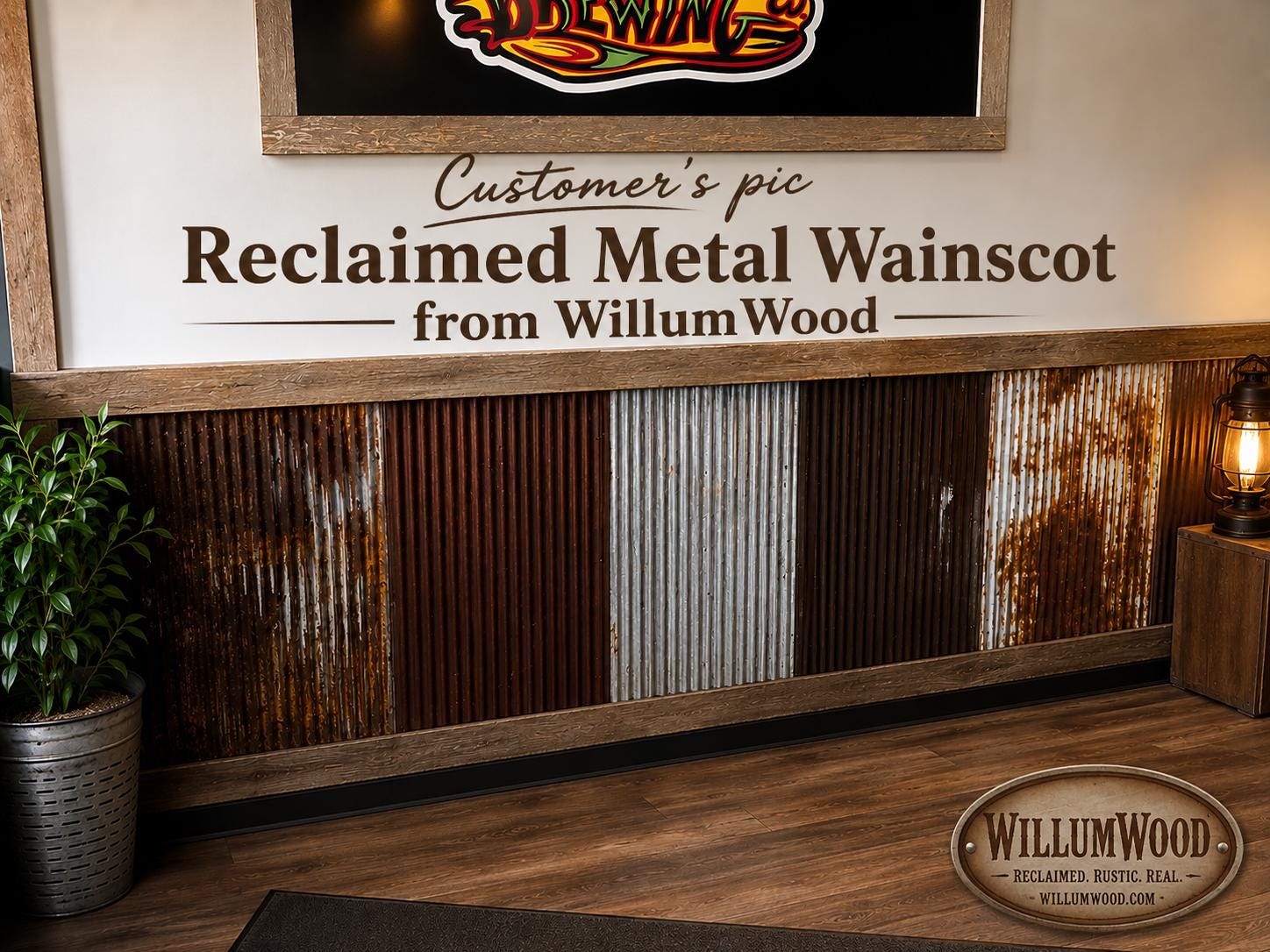 Reclaimed Corrugated Metal Sheets – Rustic Wall Paneling – 30 Sq. Ft ...