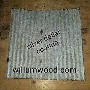 10 pieces of Antique Drop Ceiling Tiles Reclaimed from Vintage Corrugated Metal Barn Tin image 4