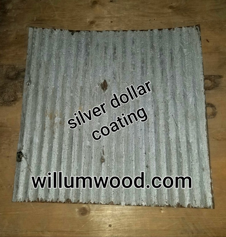 10 pieces of Antique Drop Ceiling Tiles Reclaimed from Vintage Corrugated Metal Barn Tin image 4