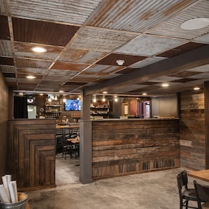 10 pcs 2 x 2  Drop Ceiling Tiles Reclaimed from Vintage Barn Roof