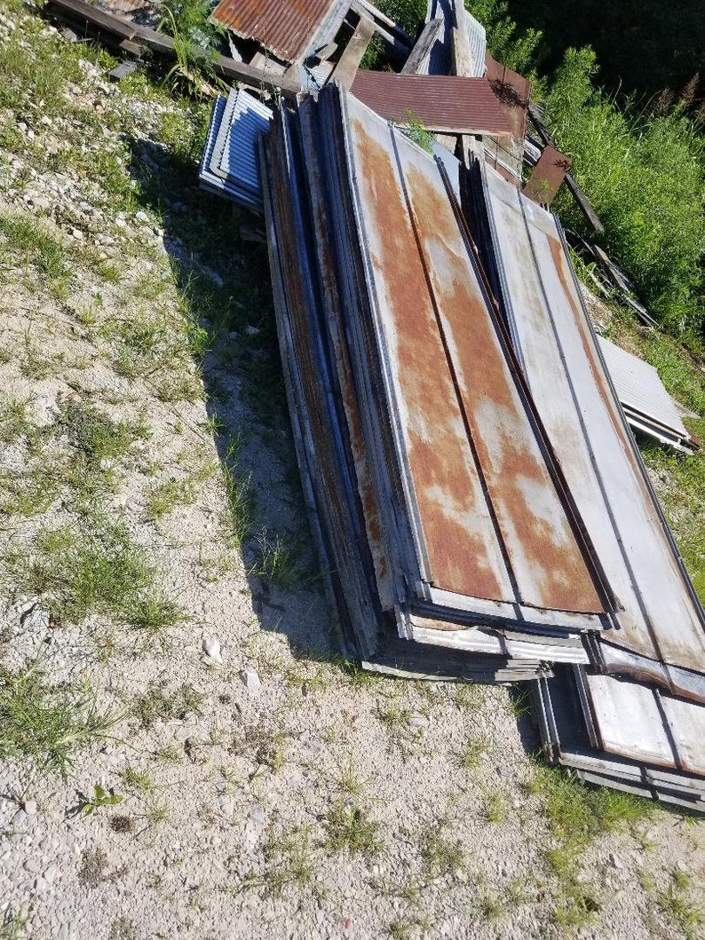 Reclaimed 5V Metal Roofing Tin 30 sq ft 5 pcs. of 3' Etsy