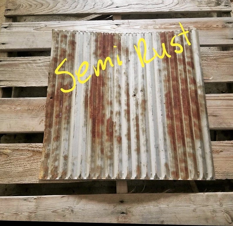 24 x 24 Reclaimed tin ceiling tiles cut from Etsy