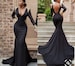 Floor length mermaid prom dress,wedding reception gown,African women dashiki wedding dress,black bodycon maxi gown,prom dresses 