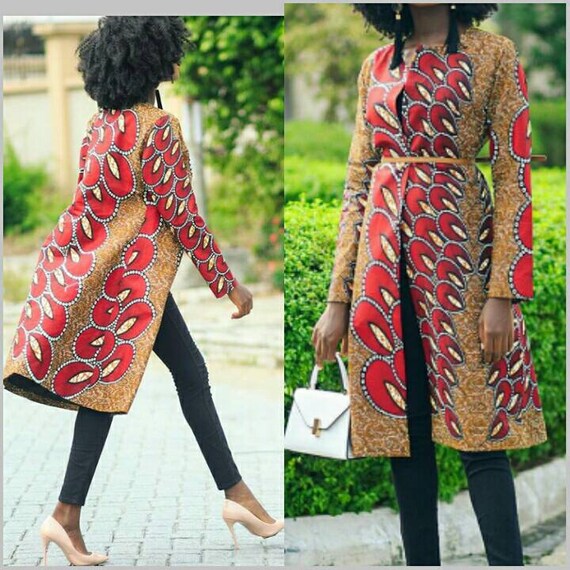 african print coats for ladies