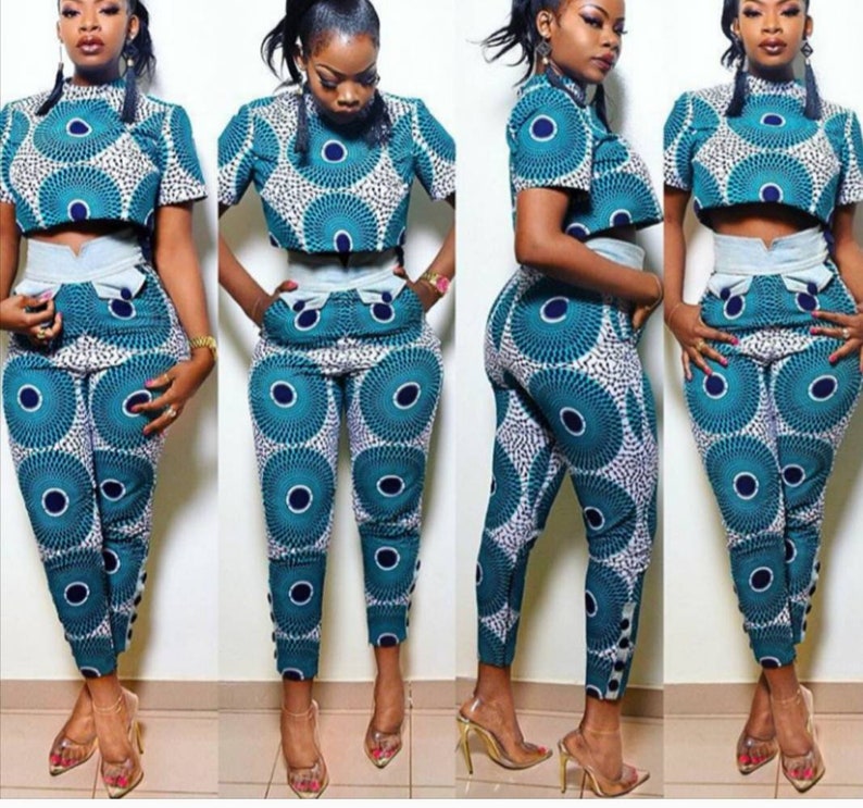 african two piece set