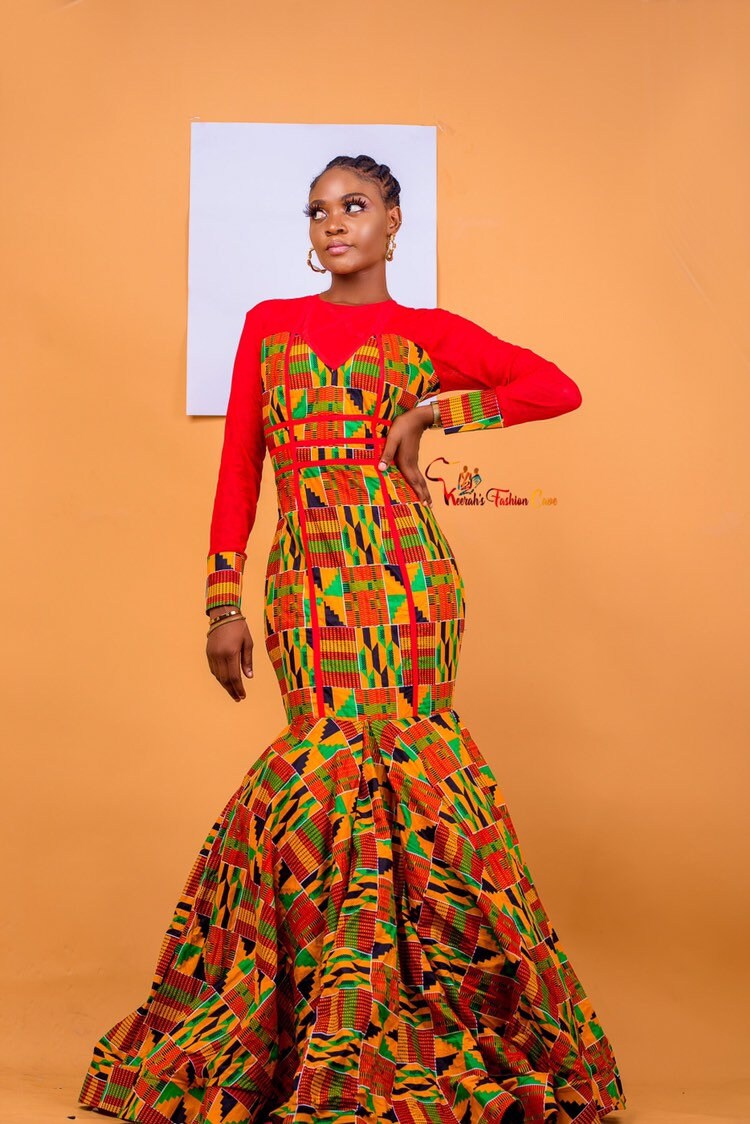 African Women's Wearafrican Print Kente Wedding | Etsy