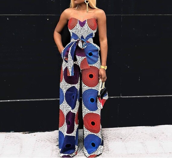 african print romper jumpsuit
