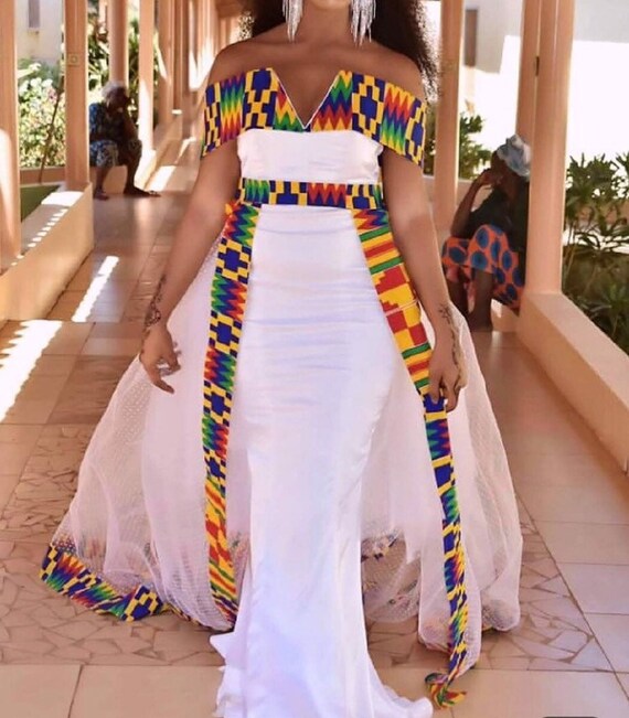 white african prom dress