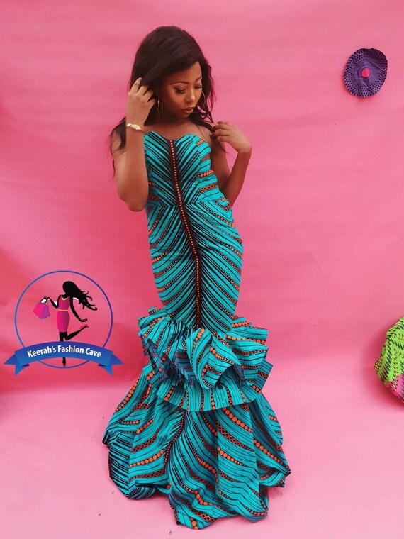 African Mermaid Dressankara Wedding Dressafrican Clothing Etsy