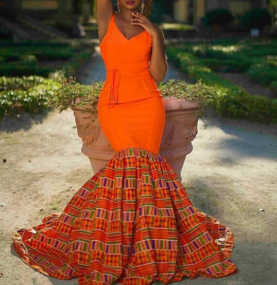 kente mermaid dress