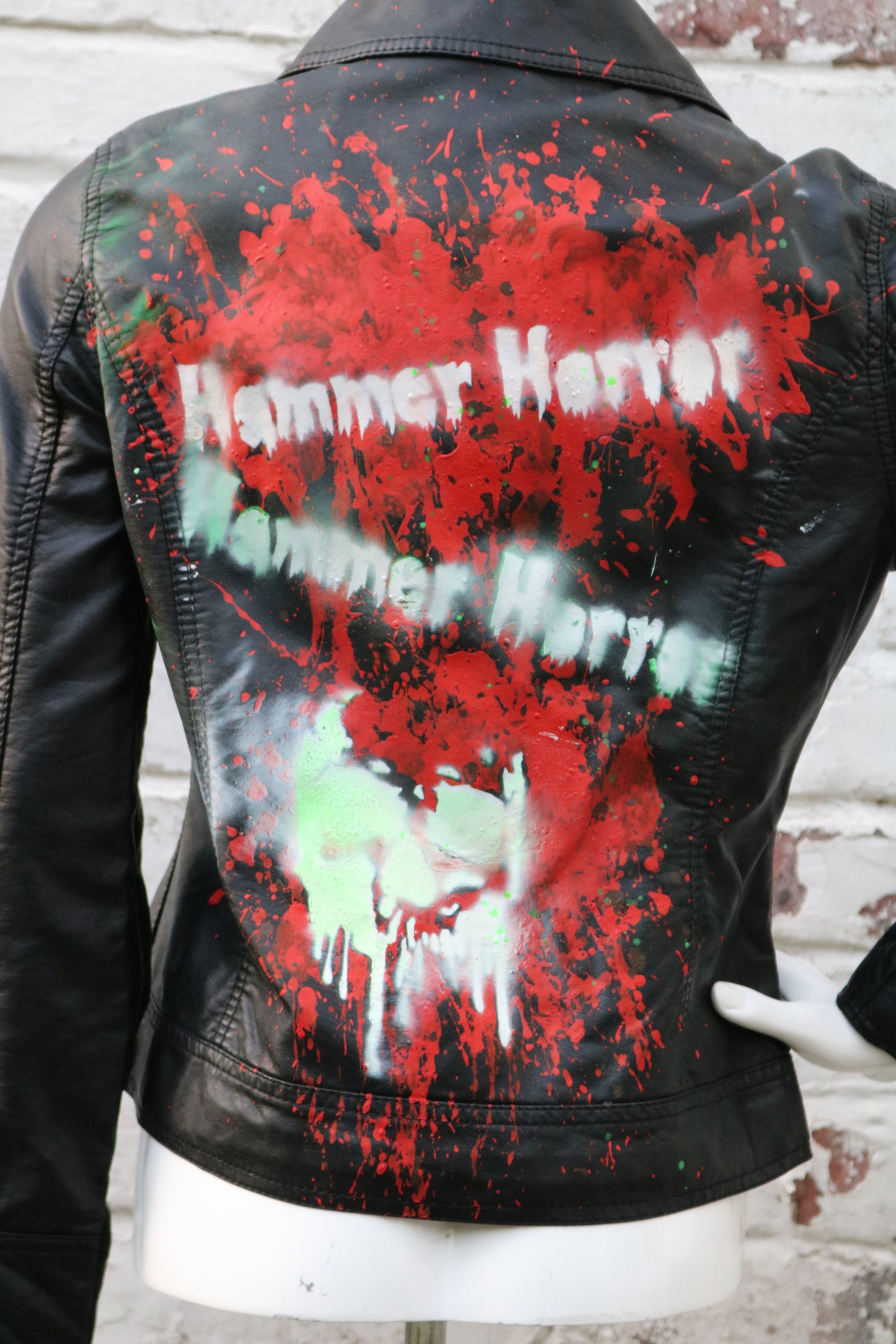 gothic faux leather jacket