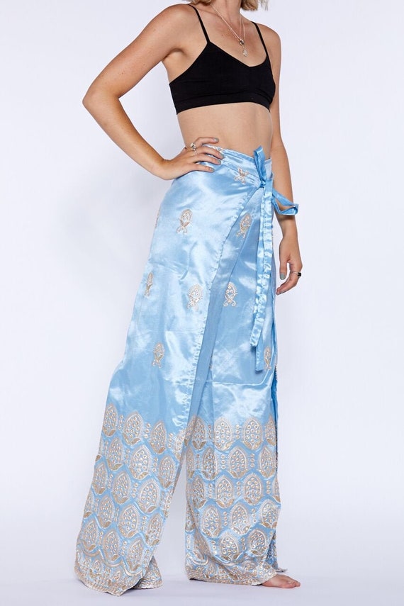 hippy flared trousers