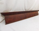 1900 39 s Antique Wooden DOOR PEDIMENT Lintel Header Craftsman Mission Style Maple ORNATE Architectural Salvage