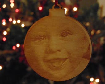 Scania lorry v8 christmas tree decoration laser engraved