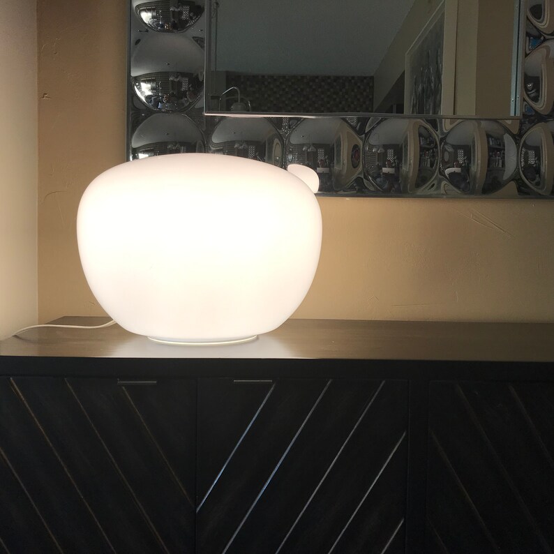 Kaoyi Orb Sphere Dimmable Table Floor Lamp Circa Late 70s 1980 Mid Century Modern Panton Era Space 1999 Age Design Lucite Acrylic