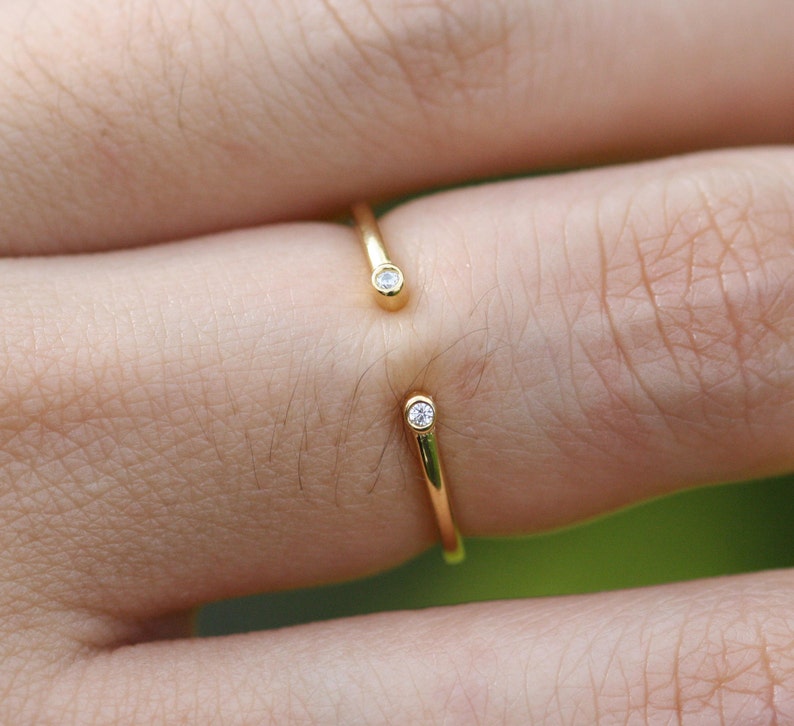 stacking ring set stackable stackable gold rings stackable ring gold stackable ring for women Stackable open cuff ring