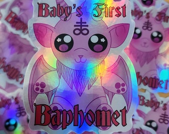 Baby's First Baphomet Holographic Sticker