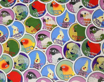 Parrot Club Gang Stickers