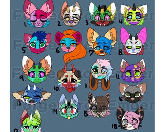 Anthro Furry Fursona Adoptable Canino Felino Oso Ratón Ciervo Vaca Zorro Poni Dragón Especies Mixtas (Base por Lambrot)